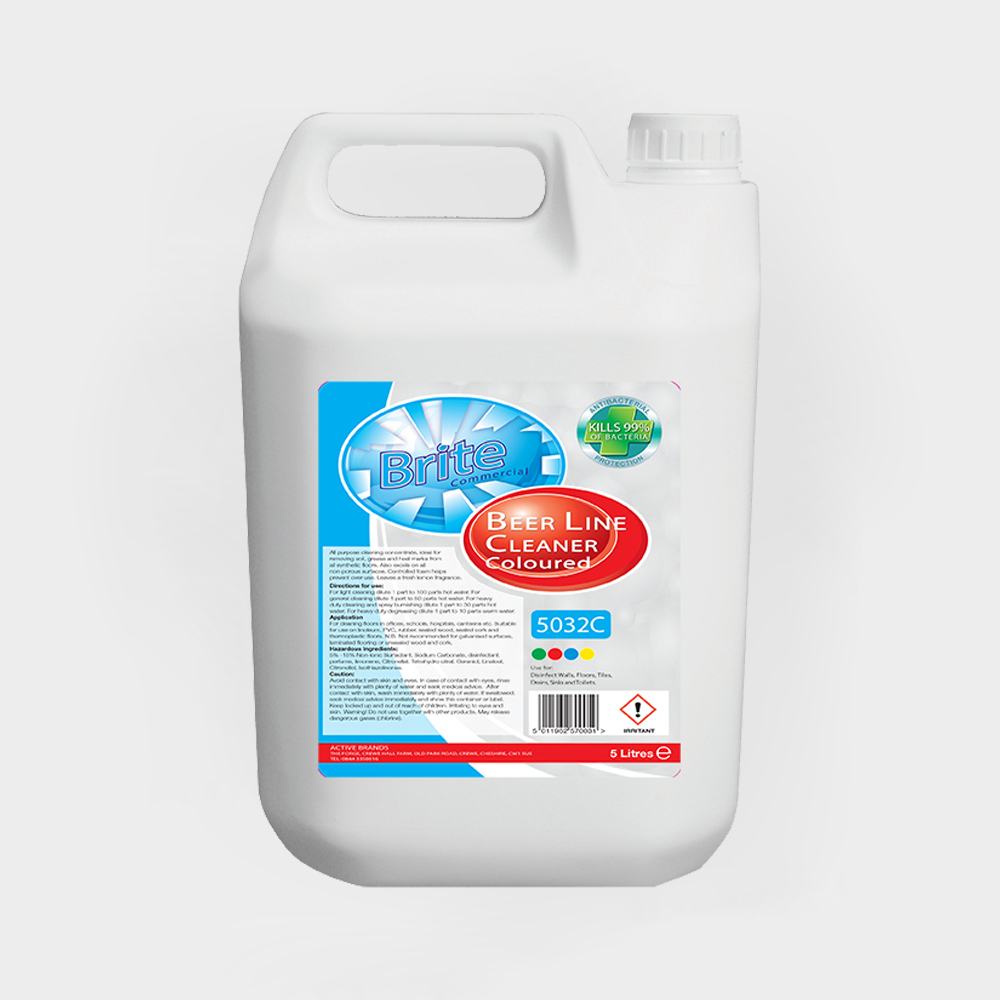 Brite Solutions Brite Beer Line Cleaner (Coloured) 5L