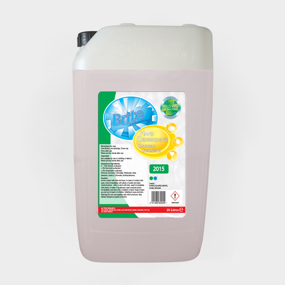 Brite Solutions Brite Bactericidal Hand Dishwashing Detergent 20L