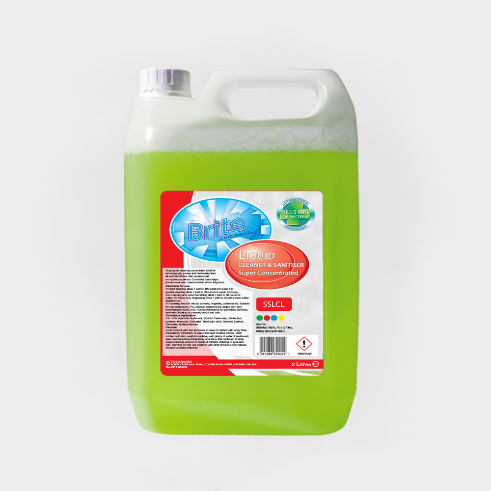 Brite Solutions Brite Liquid Cleaner & Sanitiser 2L